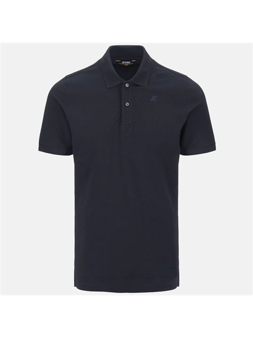 Polo uomo in cotone colore blu K-WAY | AMEDEE K5127BWK89